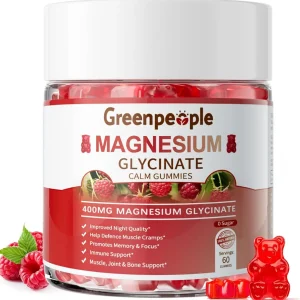 Magnesium Glycinate Gummies 400mg Sugar Free.