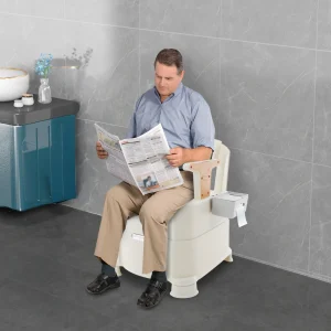 Bedside Commode With Induction Night Light.