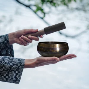 Tibetan Chime Singing Bowl Striker Handmade Buddha Yoga